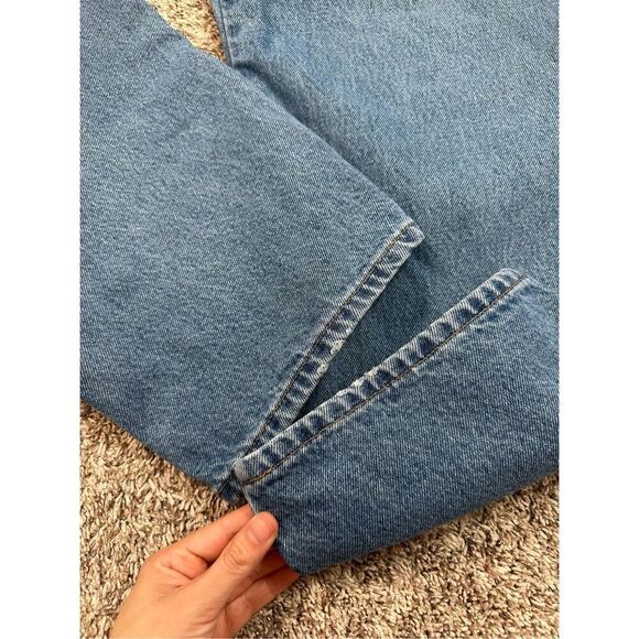 vintage L.L. Bean flannel lined original relaxed fit denim jeans women’s 18 - Picture 12 of 14
